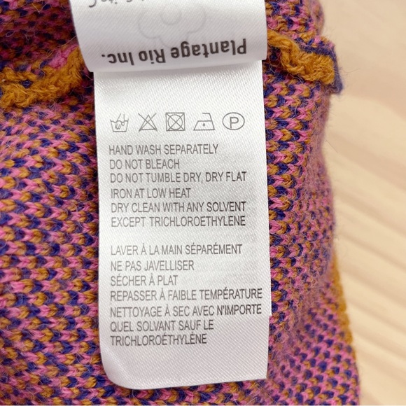 *SOLD* Farm Rio Leopard Pop Caramel Sweater Balloon Sleeves Wool Blend, Medium - Picture 14 of 15